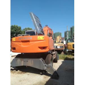 Original Color Used Hitachi ZX160W Wheel Excavator In Good Condition