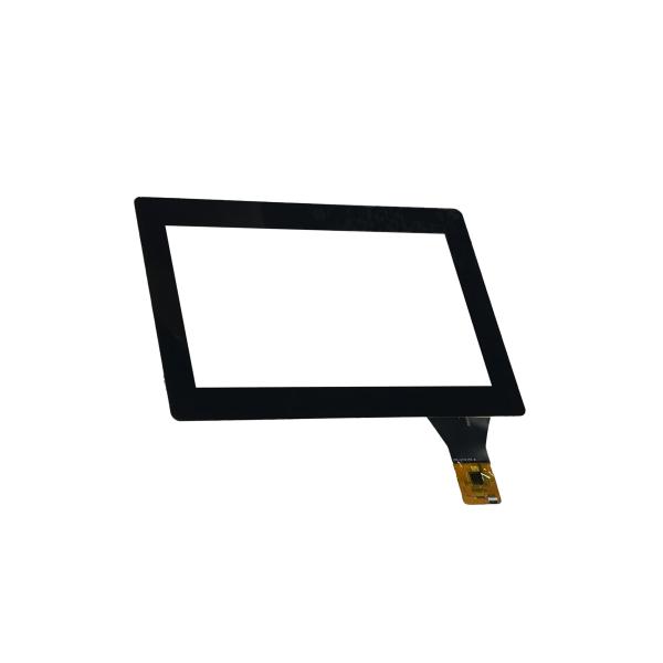 7'' Projected Capacitive Touch Panel PET Glass I2C Interface With Black Bezel