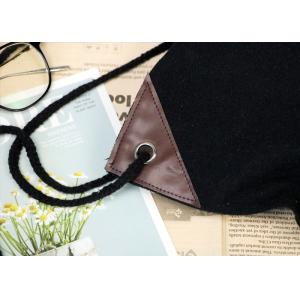 Load Bearing 8 Kg Canvas Drawstring Backpack Durable Breathable Material