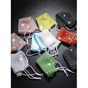 Reusasble Private Daily Party Show Shiny Face Mask Magic Bling Crystal face Mask
