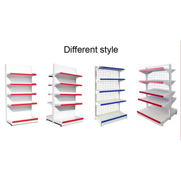 5 Layers Supermarket Display Shelving With ISO9001 / ISO2015 / SGS Certificate