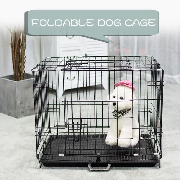 Foldable Stainless Steel 60x41x49cm Foldable Pet Cages