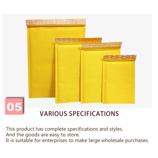 Polythene Foam Yellow Kraft Paper Shipping Bag Envelope