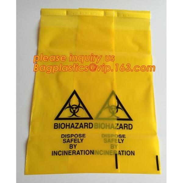 Quality Extra large capacity biohazard drawtape trash bag interleaf coreless roll plastic garbage bag for hospital use, Industri for sale