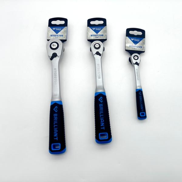 German Brilliant Tools 90 Teeth Reversible Ratchet Wrenches Quick Release 1000 Nm Ratchet Handle BT022799 for Professional Hand Tools