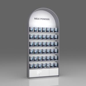 Round Edge High Cabinet Iron Powder Coated Display Cabinet for Baby Formula with