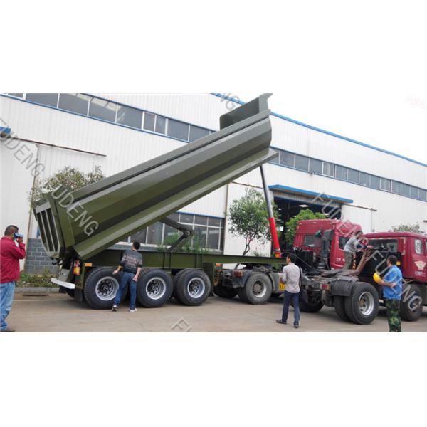 Hyva Hydraulic System Dump Semi Trailer Rectangle / U Shape 40CBM