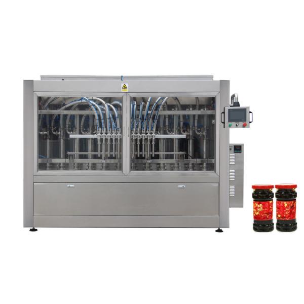 Quality 1500ml Auto Piston Hot Sauce Mayonnaise Filling Machine With Lubrication System for sale