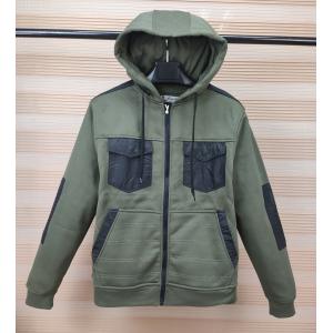 M - 5xl Full Zipper Mens Fleece Coat Jacket 2 Cheast Pockets With Fleece Hoody