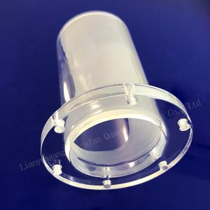 Factory Custom High Temperature Sealed Quartz Flange Perforated Quartz Glass