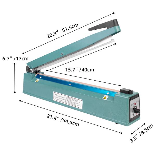 400mm Max Seal Length Carton Packaging Impulse Heat Hot Sealer for Packing CE FCC Approved