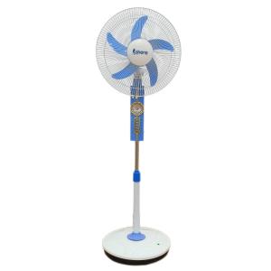 Classic 16" Rechargeable Solar Fan Remote Control With LED Light
