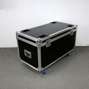 Black Aluminum Flight Case With Wheels And Safe Locks And Strong Handle Size