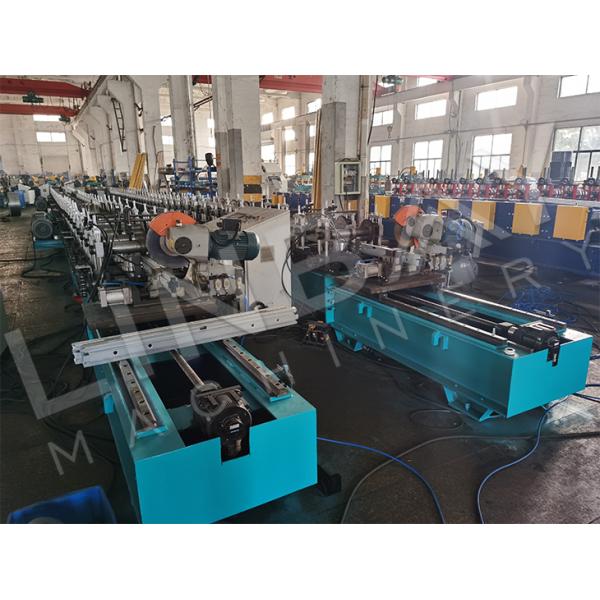 11kw Metal Door Jamb Roll Forming Machine High Speed Galvanized Steel With Double Saw Cut