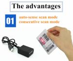 Fast Decoding Barcode Scanner Module Fixed Mount CCD Barcode Scan Engine