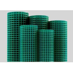 Green 25m Pvc Coated Wire Mesh Rolls Hardware Cloth With Straight Edge For