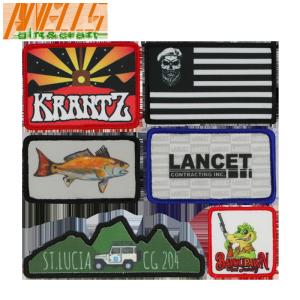 Twill Fabric Dye Sublimation Patch PMS Embroidered Iron on Heat Transfer
