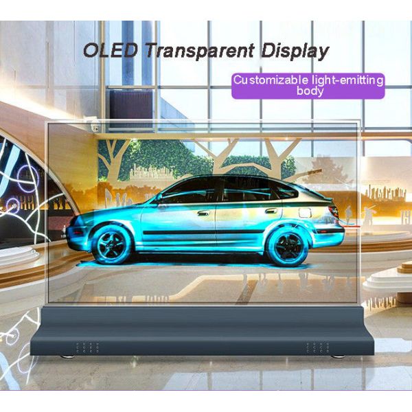 55 Inch Transparent OLED Advertising Machine For Interactive Advertising And Wayfinding
