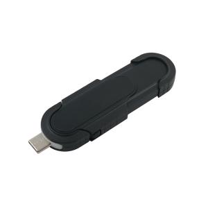 Compact Black USB Flash Drives with Plug and Play Functionality