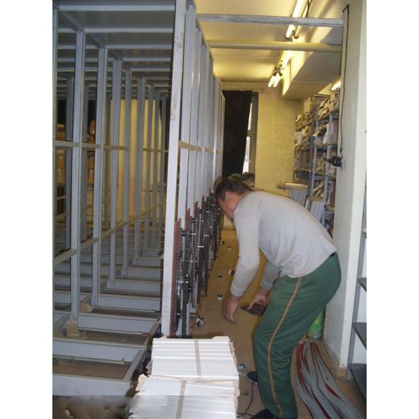 Compact Mobile Racking System , Mobile File Shelving Customized Size