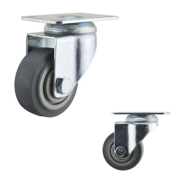 3" Silent Medical Cart 80kg Capacity Medium Duty Casters