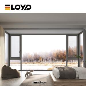 Customizable Aluminum Casement Window with Multiple Design Options