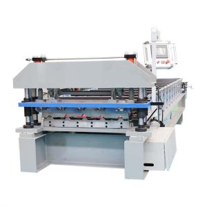 Hydraulic shear high speed 15-20m/min roof panel roll forming machine for