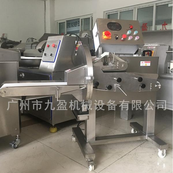 Quality Adjustable Cooked Pork Beef Mutton Slicing Machine / Automated Cooked Meat Cutter for sale