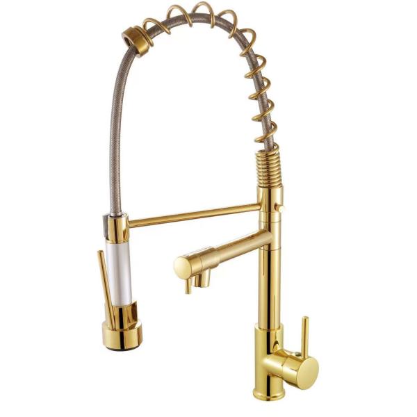 20 Inches Hose Length Kitchen Faucet with Pull Down Sprayer and Water Pressure