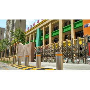 304/316 6mm Thickness Surface Mount Bollards Automatic Bollard System
