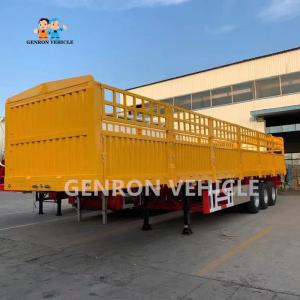 50T Loading 3 Axles Cargo Transport Fence Semi Trailer