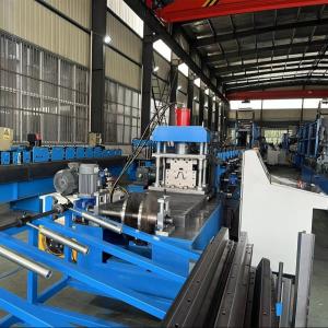 Wholesale High Efficiency Solar Hat Roll Forming Machine With 10 Stations In Line Punching Machine from china suppliers