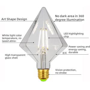 D110 4W edison led filament bulbs E27 Vintage led diamond shape LED filament