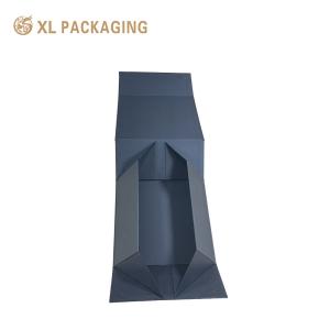 XL Packaging Custom Packaging Box Factory Magnetic Black Bottle Packaging Box