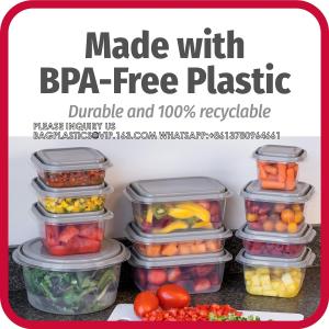 Plastic Food Storage Containers With Lids Dumpling Storage Box For Freezer Food