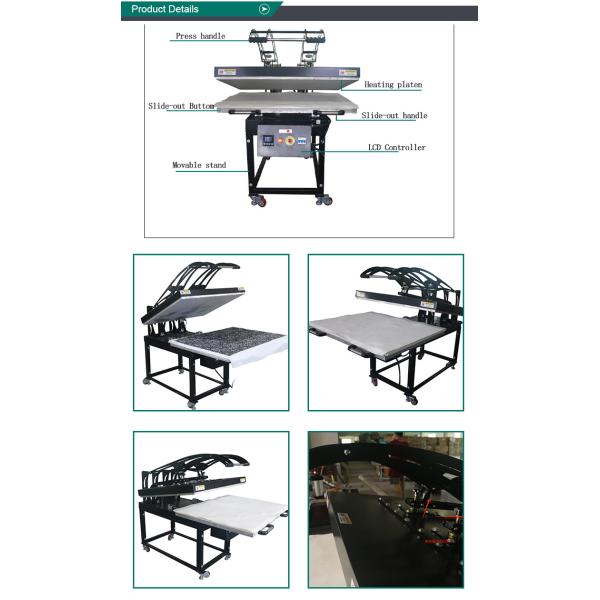 Automatic Cloth Heat Transfer Machines 0-299C Temperature Range
