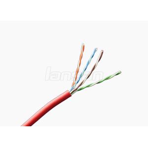 Blue 24AWG Cat5e UTP Cable , Solid Indoor Ethernet LSZH Cat5e Cable 305 M / Roll