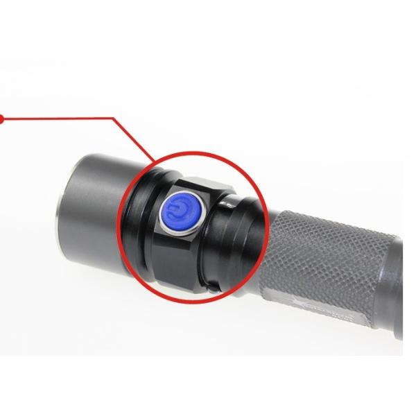 Military Grade Tactical USB Mini Led Torch 3 Modes With Long Radiation 300