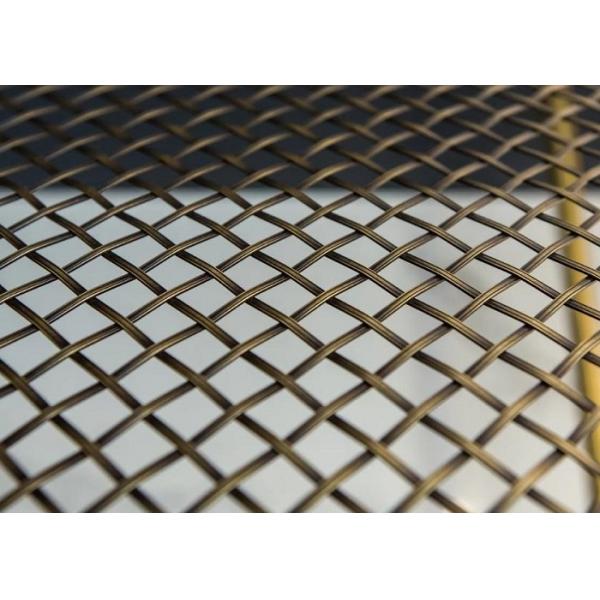Diamond Holes Brass Woven Wire Mesh Cloth