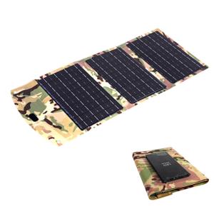 Buy cheap 8000 MAH solar power bank with solar panel waterproof USB Type-C multi interface from wholesalers