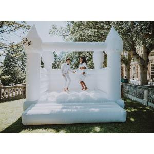 Wedding Decoration Inflatable White Bouncy Castle Inflatable Bounce House For