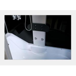 Polished Frame Steam Shower Enclosure , Steam Shower Cubicle Single Door Sliding