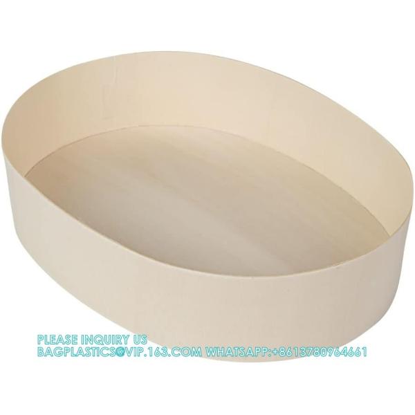 38 Ounce Compostable Food Containers, Oval Wooden Bento Boxes Disposable Wood