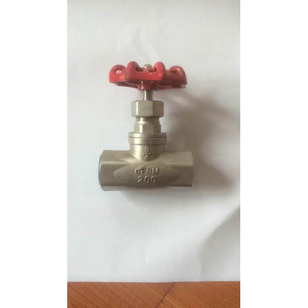 200PSI CF8 1/2 Inch Stainless Steel Globe Valve Handwheel Threaded Stop BSPT /