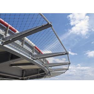 Suspended Anti Fall Stainless Steel Architectural Mesh 60 Degree Angle