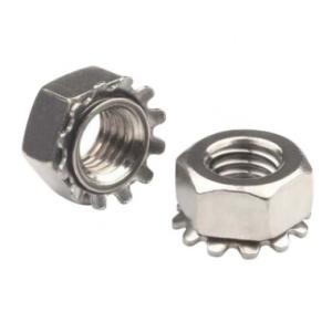 Hexagon Stainless Steel Toothed Lock Washer Kep Nuts M3-M10 ISO 9001 Approved