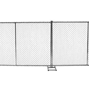 8ft x 10ft construction chain link fence opening 2⅜x2⅜(60mmx60mm) tubing 16ga