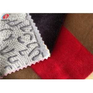 Printed Polyester Stretch Knitted Spandex Velvet Fabric For Dress / Upholstery