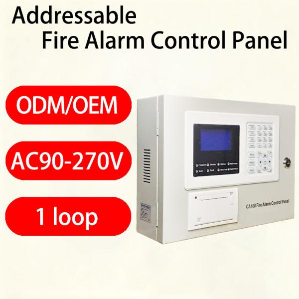 Quality Advanced Addressable Fire Alarm System for Precise Fire Location and Identification CA100 Addressable Panel Fire Alarm System for sale
