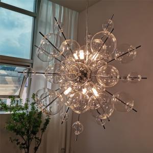 Nordic Led Home Decoration Chandelier Modern Sea Urchin Dandelion Glass Ball